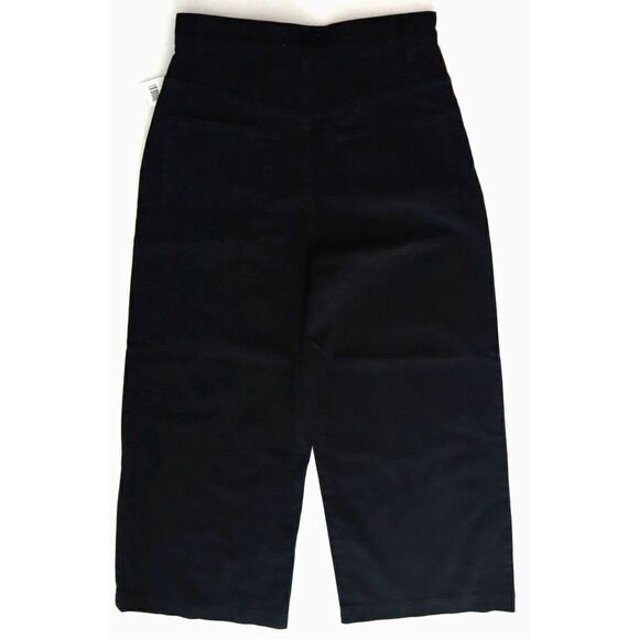 Joie B2294F09195 Women's Sz 8/MD Caviar Black Lierre Wide-Leg Cropped Pants $228 - Picture 5 of 15